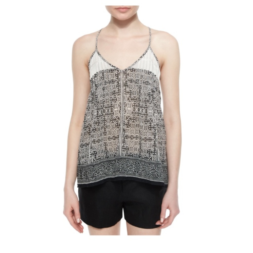 Joie Leif Geo Racerback Top From Neiman Marcus